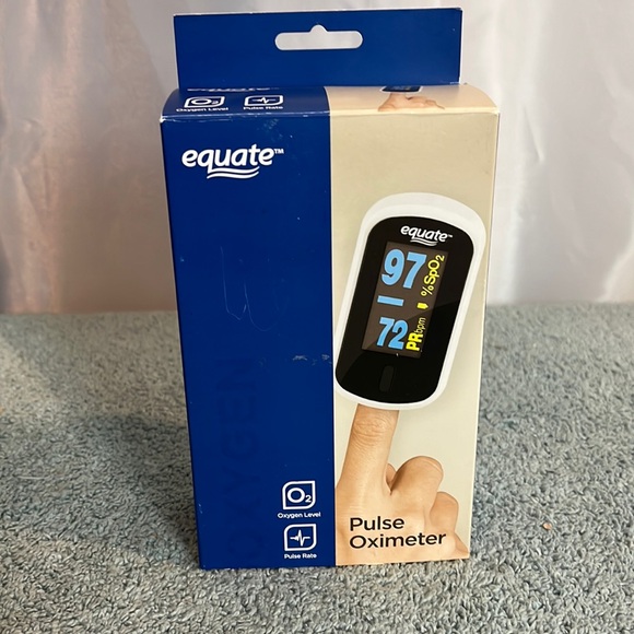 Other Equate Fingertip Oxygen Level Pulse Rate Pulse Oximeter Kit New